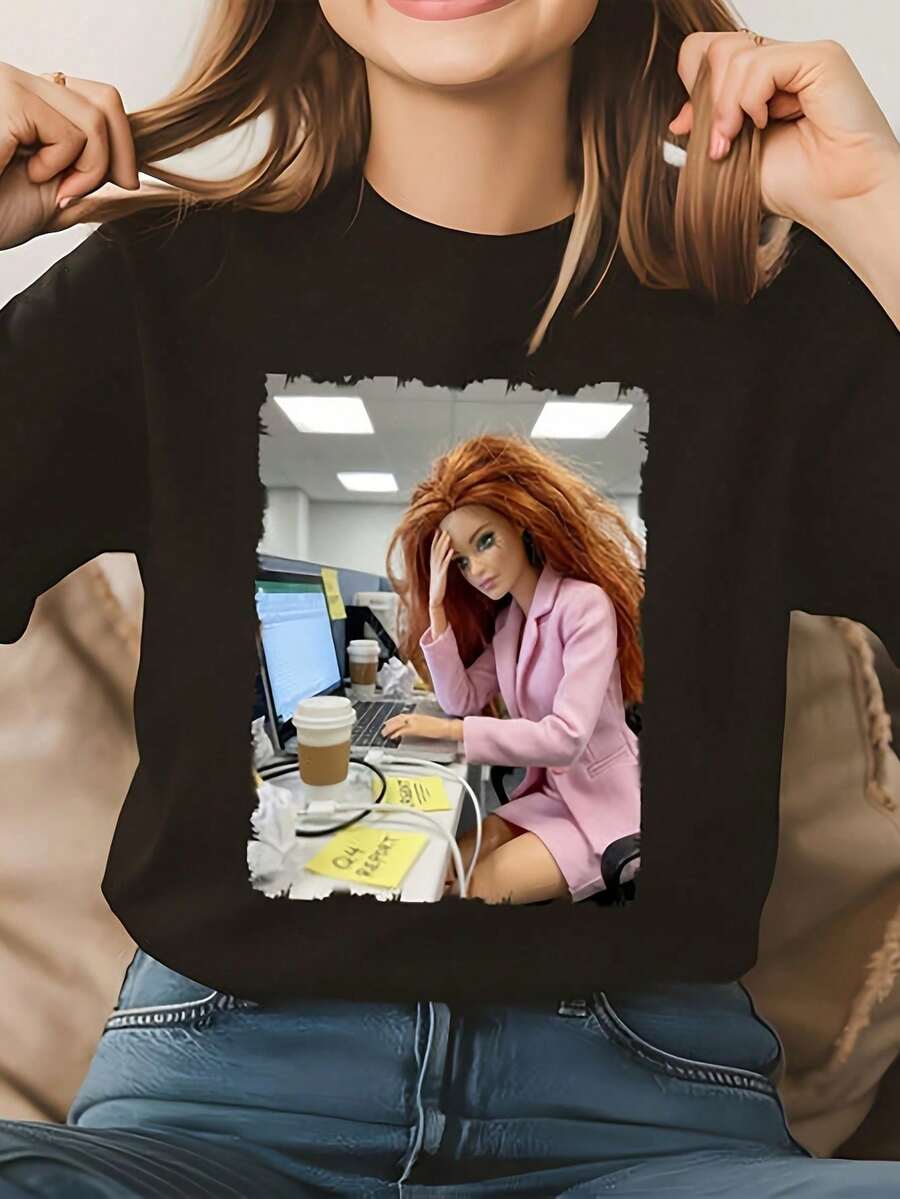 Women T-Shirts - Black - View 1