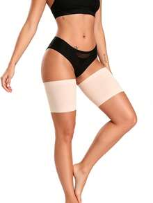 1pc New Seamless Anti-Chafing Anti-Slip Thigh Sleeve, Breathable Anti-Friction Thigh Guard, Elastic Skin-Friendly Thigh Band Suitable For Running, Dancing, Cheerleading, Yoga, Camping, Work, Prevents Rubbing And Friction, Comfortable Anti-Friction Thigh Protective Sleeve - Multicolor - View 12