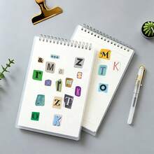 30pcs/1624pcs Boxed Number And Letter Stickers, Suitable For Scrapbooking, Notebooks, DIY Crafts - Vintage Letter Paper, Including Letters, Asymmetrical Magazine Cutouts, Used For Collage, Planner Book Decoration, Gift Wrapping, Notebooks, Diaries, Stationery Accessories Decoration Suitable For Luggage, Phone Cases, Tablets, Water Bottles, Skateboards - One Size Fits All - View 5