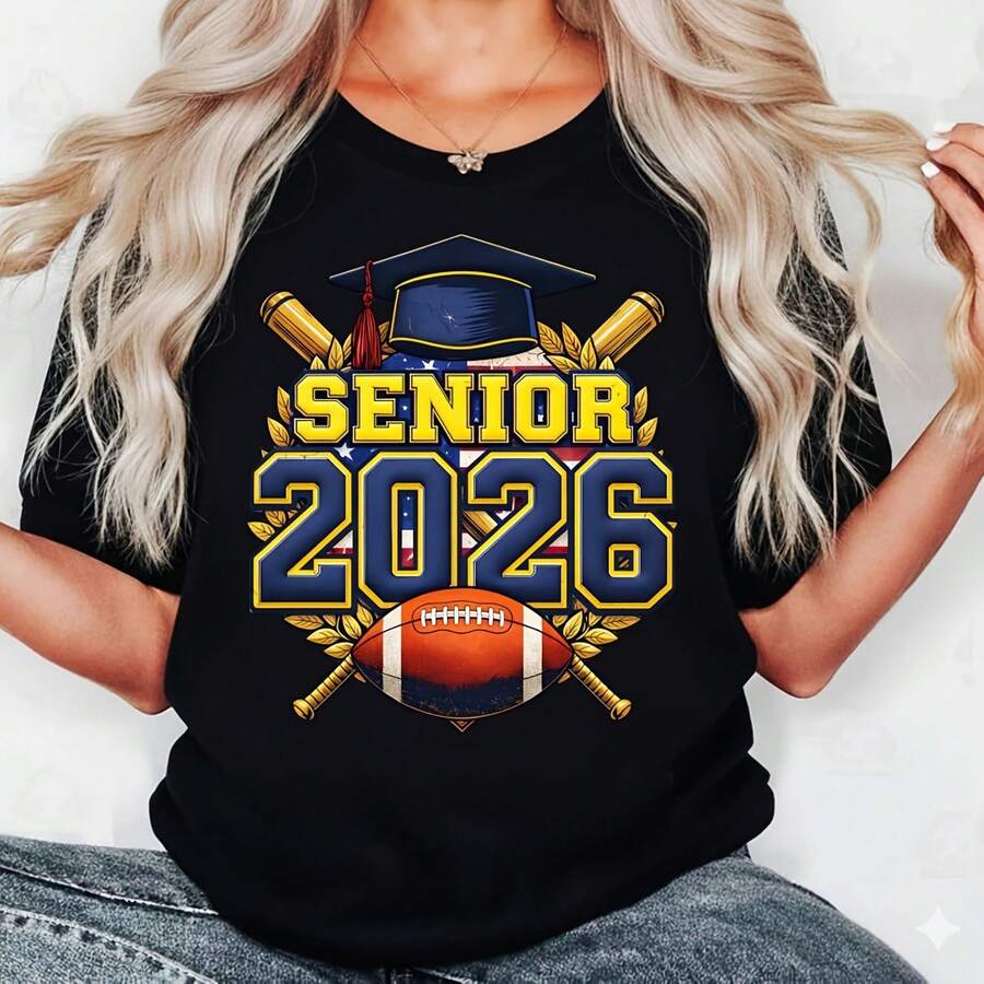 Senior 06 , 3D Puff Graduation Shirt Design, Varsitpor Class of 06, Football Baseball Grad , 300 DPI D Sublimation Download - Negro - Ver 1