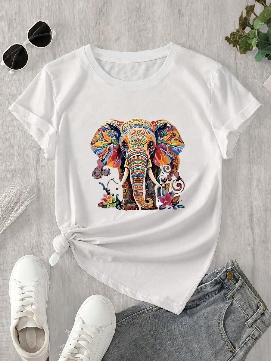 Halloween Graphic T-Shirt - White - View 1