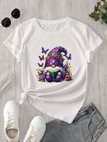 Halloween Graphic T-Shirt - White - View 1