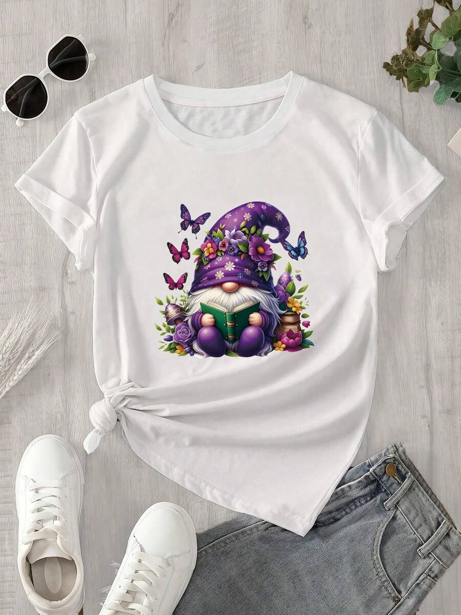 Halloween Graphic T-Shirt - White - View 1