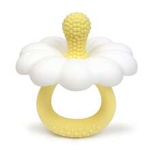 Infant Silicone Flower Shaped Teether, Easy-Grip Handle, Easy To Chew To Relieve Baby Teething Discomfort, Favorite Gift For Baby Girls - Multicolor - View 7