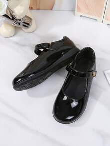 Girls Black Shoes, Suitable For School, Formal Occasions, Church And Other Activities; Fit For Kids - Black - View 6