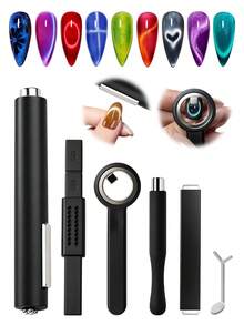 1 Stück Multifunktions-Magnetset Katzenaugen-Magnetgelstift Nagelkunst-Magnetwerkzeug starker Katzenaugen-Gel-Nagelkunst-Magnet Multifunktions-UV-Gel-Nagellack Nagelkunst-Werkzeug Magnetstab Heim-Nagelsalon DIY-Nagelkunst-Zubehör Nagelkunst-Werkzeuge Nagelkunst-Zubehör Nagelkunst Nagelspitzen - Verschiedenfarbig - Übersicht 8