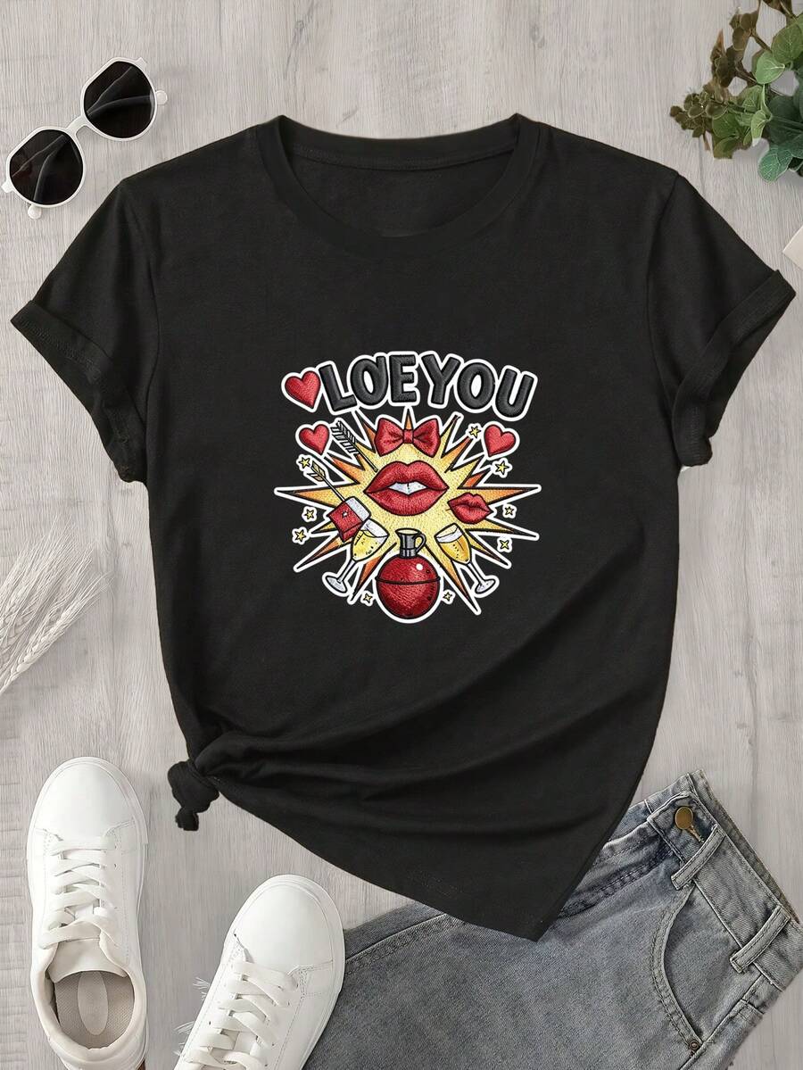 Halloween Graphic T-Shirt - Black - View 1