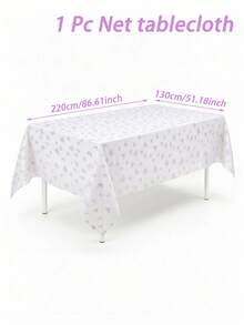 1件紫色蝴蝶薄紗桌巾，雙面薄紗聚酯纖維桌巾，220*130cm，婚禮裝飾，新娘派對裝飾，生日派對裝飾，宴會桌裝飾，週年紀念裝飾，桌面裝飾 - 紫色蝴蝶 - 查看 13
