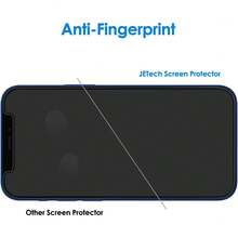 JETech Privacy Screen Protector For IPhone 12 Pro 6-Inch, Tempered Glass Screen Protector, Anti-Scratch, 2 Units ZJHO - IPhone 12 Mini - View 7
