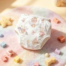 1件幼兒如廁訓練褲，4款童話風格，可水洗重複使用，幫助孩子從尿布過渡 - 彩色 - 查看 18