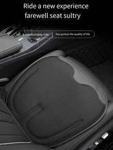 1件夏季透氣網眼汽車座椅墊 - 冰絲面料四季通用座墊套，防滑通用墊適合轎車/越野車/卡車 (黑色) - 彩色 - 查看 9