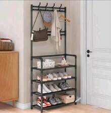 Coat Racks - 60cm 5 Layers Black - View 2