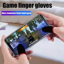 120PCS Red Mobile Game Controller Finger Sleeve, Set, Sweat Resistant And Breathable Touch Screen Finger Sleeve - Red - View 9