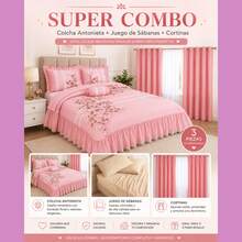 Refresh Your Bedroom With This Complete Bedding And Curtain Set From BEAUTTY HOME - ANTONIETA - View 1