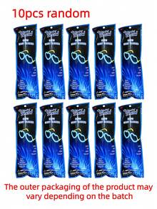 10pcs/5pcs/1pc Glow Stick Glasses, Suitable For Baby Shower Party Decoration, Bachelorette Party, Gender Reveal Party Decoration, Wedding Decoration, Party Supplies, Party Favors, Glow Party Supplies, Photo Props, Wedding, Party And Dance, Glow Necklaces And Bracelets, Great Gift For Friends Or Family - Multicolor - View 12