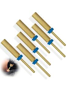 Gold-Colored Tungsten Carbide Nail Milling Drill Bit, Made Of High-Hardness Carbide For Versatile Use, Suitable For Long-Term Gel Removal - Yellow - View 4