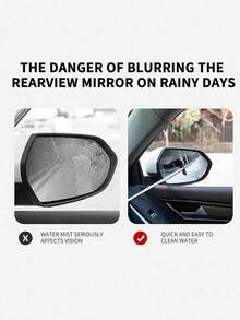 Retractable Rearview Mirror Wiper, Retractable Glass Wiper, Cleaning Tool With Retractable Handle, Portable Car Interior And Exterior Glass Cleaning Brush, Suitable For Rainy And Cloudy Days, Snow Removal Brush - A - View 5