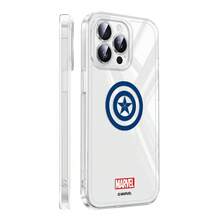 Miniso Marvel 鋼鐵人 美國隊長 蜘蛛人 黑豹手機殼 防護保護套 透明防摔軟殼，適用於 iPhone 18 Pro Max/18 Pro/17/17 Pro/Air/16 Pro Max/15 Plus/14/13/IP17/15 Pro/12 Pro/11/16 Plus，相容 Apple - 無色 - 查看 3