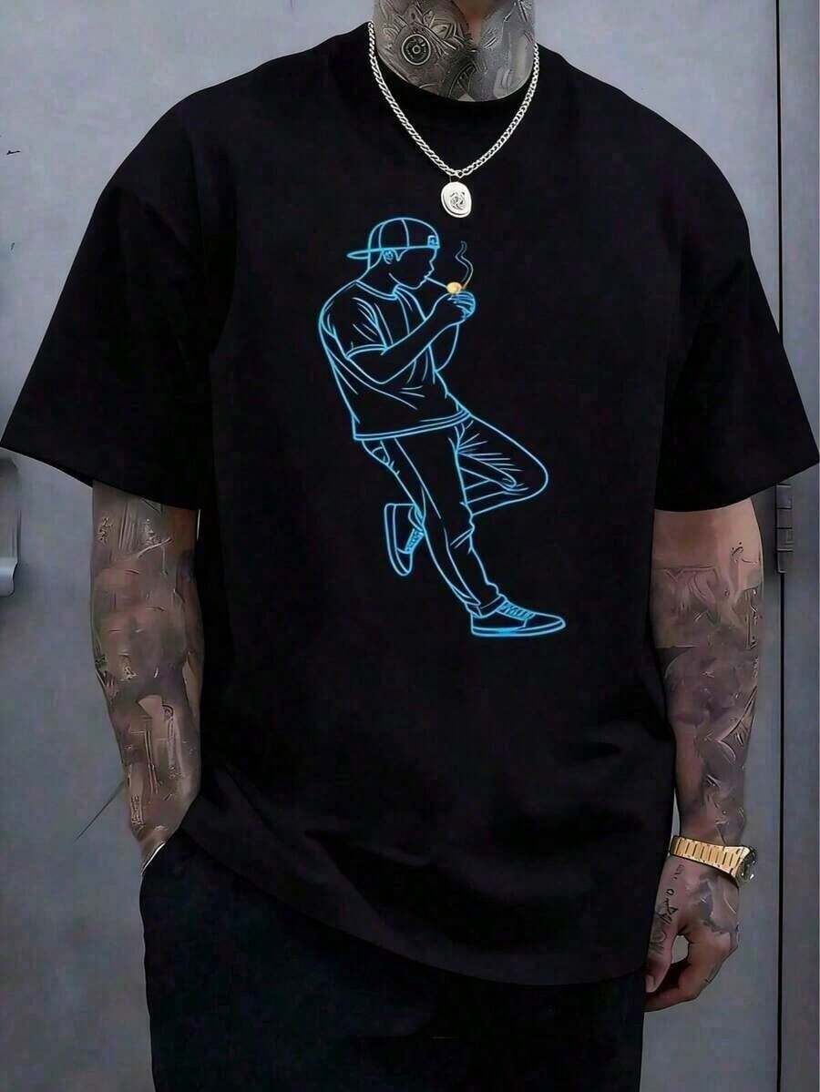 Men T-Shirts - Black - View 1