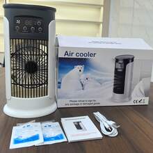 RAF 3-Speed Adjustable Portable Fan With Nano Mist Function, Mini Air Cooler USB Small Air Conditioner Adjustable Vent Mist Fan With Night Light, 360° Rotation, 7-Color Ambient Light, Ultra-Quiet Airflow, 250mL Large Capacity Water Tank - Multicolor 6 - View 6