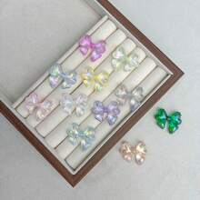 Acrylic Transparent UV Color Fat Bow Bead DIY Jewelry Mobile Phone Chain Keychain Production Accessories Materials - Multicolor - View 3