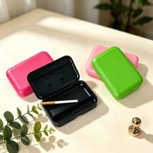 New Sealed Dust-Proof Lipstick / Jewelry / Small Item Storage Box, Minimalist Macaron Color Portable Smoking Accessory Storage Box, Sealed Storage Box With Compartments, Scratch-Resistant And Wear-Resistant Material, Multi-Purpose Portable Organizer Smoking Box - Multicolor - View 3