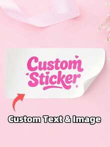 Pegatinas rectangulares personalizadas, Pedido, Logotipo, Etiquetas de envío, Negocios, Personalizado, Etiquetas, Fiesta/Cumpleaños, Regalo, Pegatinas del Día de la Independencia - Multicolor - Ver 1