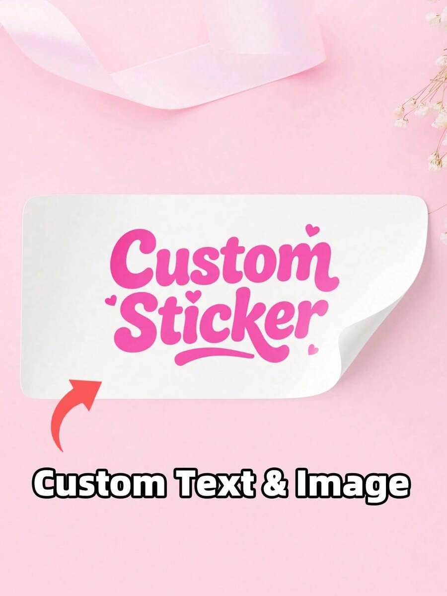 Pegatinas rectangulares personalizadas, Pedido, Logotipo, Etiquetas de envío, Negocios, Personalizado, Etiquetas, Fiesta/Cumpleaños, Regalo, Pegatinas del Día de la Independencia - Multicolor - Ver 1