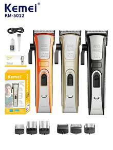 Kemei 1pc KM-5012 Professional Electric Hair Clipper, Salon Use, Rapid Charging, Long Battery Life, 5 Adjustable Levels, Suitable For Home Use - Multicolor - View 3