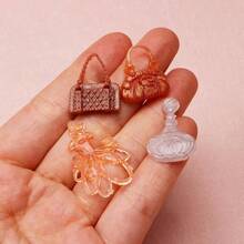 Moldes de fondant temticos de maquillaje, perfumes, vestido ceremonial, anteojos de sol, moldes de silicona, bolso de moda, tacones altos, lpiz labial, moldes de chocolate, para cupcakes, caramelo, - Cerdo (YN93) - Ver 6
