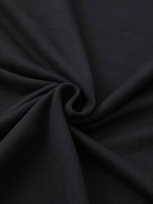 Camiseta de manga corta y cuello redondo para mujer con dos banderas australianas y la frase "Te quiero" impresa, apta para todas las estaciones. - Negro - Ver 5