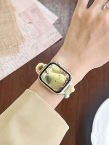 Hand-Woven Band, Compatible With Series 1-10 And SE/Ultra, Fits 38mm-49mm, Breathable And Comfortable, Fashionable Unique Design - Avocado Green - View 3