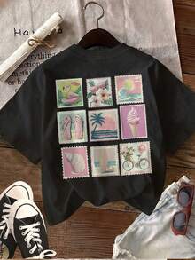 Women T-Shirts - Black - View 2