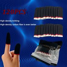 120PCS Red Mobile Game Controller Finger Sleeve, Set, Sweat Resistant And Breathable Touch Screen Finger Sleeve - Red - View 5