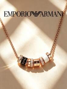 Armani EGS2424221 項鍊 女款日常派對珠寶 - 黑與白 - 查看 5