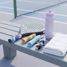 Silicone Base Grip Tape For Paddle Tennis Rackets, Sweat-Absorbent, Suitable For Table Tennis And Tennis Rackets, Anti-Slip And Shock-Absorbing, Ideal For Sports Enthusiasts, Spray Position Random And May Vary Slightly - Multicolor - View 7