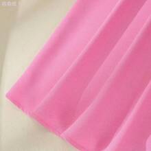 jianchaimaoyi02 Qadelle Vestido rosa de línea A con cintura ceñida, decoración de puño con botón de perla, manga con lazo, encantador, elegante, dulce y lindo, adecuado para uso diario, vacaciones, viajes, citas, estilo de calle francés, versátil y retro, vestido corto de manga corta de primavera/verano en color rosa - Rosa Pálido - Ver 7