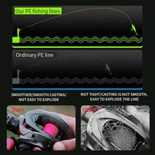 Bkuman 16-Strand Pink 100m/150m/200m Polyethylene Braided Fishing Line, High Abrasion Resistance, Smooth Coating, Fade-Resistant, Burst-Resistant, Suitable For Lure Casting, Long Distance Casting, Freshwater And Saltwater Fishing - Pink - View 6