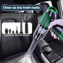 Wireless Handheld Car Vacuum Cleaner, Mini Portable Wireless Car Vacuum, Lightweight Compact Design, Easy To Carry For Car Cleaning, Washable Filter, 6-Piece Accessory Set, Multiple Nozzles, Suitable For Men And Women As Car Accessory Gift, Travel And Home Use - Wireless - View 5