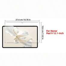2 piezas Protector de pantalla de vidrio templado de alta definición para Honor Magicpad 2/ MagicPad 3/MagicPad4 Tablet, anti-caídas, anti-rayones, protector de pantalla de vidrio templado, compatible con varios diseños de fundas, instalación fácil y rápida - transparente - Ver 4