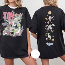 Disney "Toy Story" Space Ranger T-Shirt | T-Shirt Featuring Interstellar Adventure Designs On The Front And Back, Buzz Lightyear Top - Black - View 1
