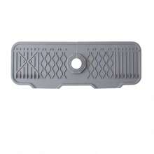 Kitchen Sink Splash Guard, Silicone Faucet Mat, 5° Sloped Design For Easier Drainage, 90° Foldable Design Compatible With Various Sink Countertops, Kitchen Supplies Kitchen Accessories Kitchen Tools - Multifunctional Drain Board - View 12