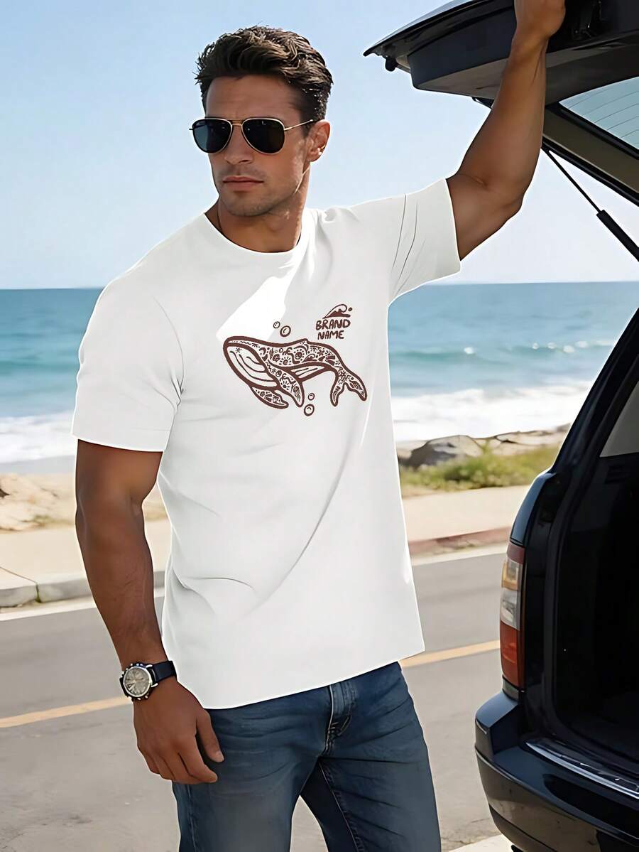 T-shirts för män - Vitt - Visa 1