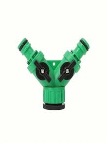 1/2" To 3/4" Y-Shaped Water Diverter, Hose Splitter, Garden Faucet 1-To-2 Adapter, Water Distributor With Valve, Suitable For Watering Guns And Washing Machine Faucets, Bathroom Accessories, Kitchen Accessories, Home Accessories, Outdoor Garden Decor - A - View 4