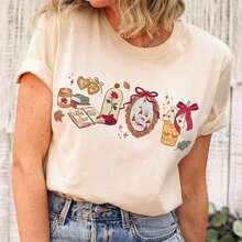 Club de lectura de Bella, Un cuento tan antiguo como el tiempo. Camiseta del club de lectura de Bella, Camiseta, Camiseta de regalo para amantes de los libros, Camiseta Land. - Blanco - Ver 1