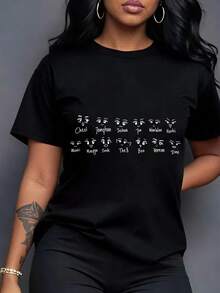 Women T-Shirts - Black - View 2