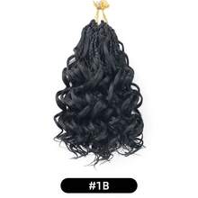 8-12inch Short Curly Crochet Hair For Women, Pre Twisted Pre Looped Synthetic Braiding Hair Extensions - Multicolor - View 13