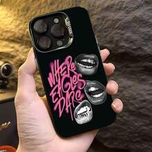 Pink Where Eagles Dare labios streetwearfunda de teléfono Fundas compatibles con ,Apple,VIVO,OPPO,,, y Honor.Fabricadas en silicona TPU,ofrecen protección contra golpes y caídas. - Negro - Ver 4