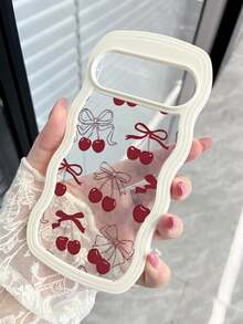 甘い妹の少女風波浪フレームチェリーリボン透明スマホケース ふわふわで可愛い。GooglePixel 10 Pro、Pixel 10、Pixel 10A、Pixel 9A、Pixel 9、Pixel 9 Pro、Pixel 8、Pixel 8A、Pixel 7Aに対応。防水、防震、耐衝撃、耐摩耗設計。 - ホワイト - チェックする 3