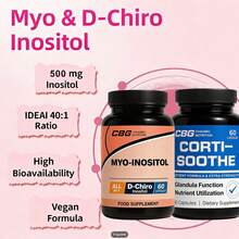 [Pregnancy Preparation Supplement] Inositol Supplement & Cortisol Supplement,Reduce Cortisol And Balance Hormones For Ovulation, Regular Menstruation, And Pre-Pregnancy Health Support, 7in 1 Essential Nutrients, 60 Capsules Per Bottle,Packaging May Vary - Nice Cortisol Supplement - 查看 3